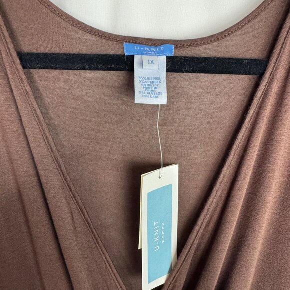 Bundle 2 U-Knit Dresses Black &‎ Brown 1X Handkerchief Hem Whimsigoth Dark Fairy - Picture 10 of 14